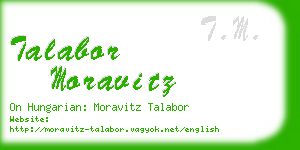 talabor moravitz business card